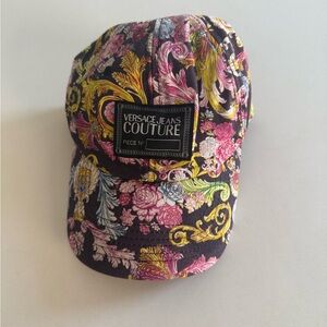 Versace Jeans Collection Baroque Floral Cap